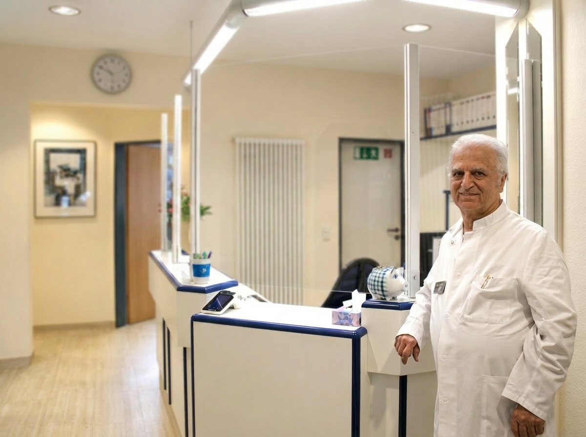 Empfangsbereich der Praxis Dr. Cheaib
